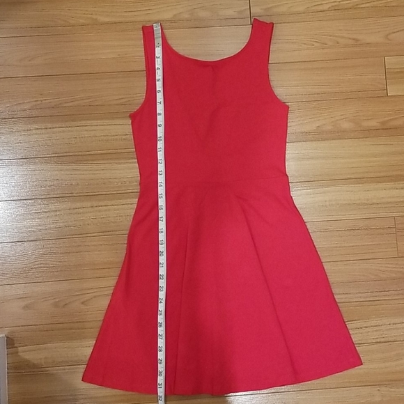 Low Back Skater Dress with Back Bow - Picture 5 of 7